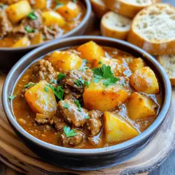 Hungarian goulash stands out for its rich flavors and hearty texture. It is a dish that speaks to the heart of Hungarian cuisine. The blend of spices, like sweet and smoked paprika, creates a warm and inviting taste.
