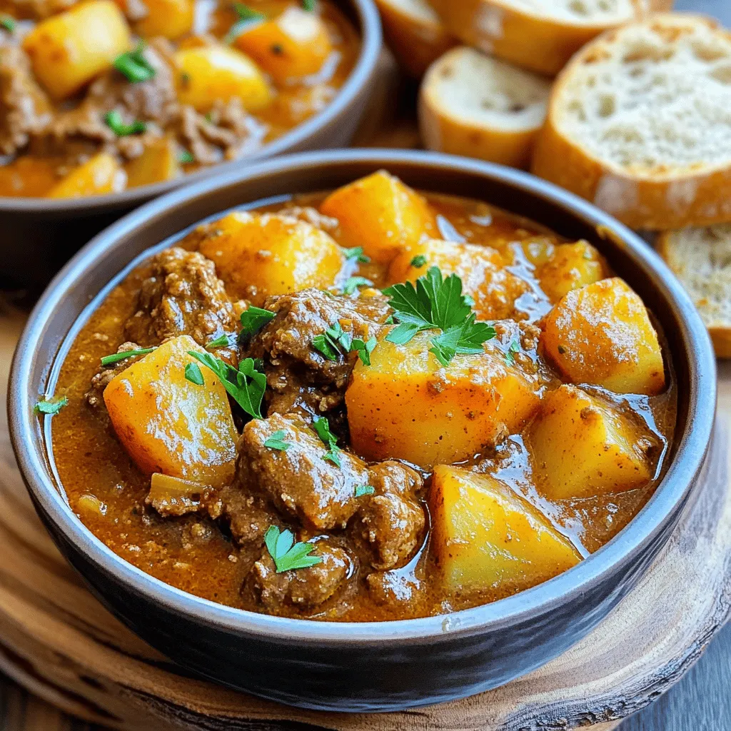 Hungarian goulash stands out for its rich flavors and hearty texture. It is a dish that speaks to the heart of Hungarian cuisine. The blend of spices, like sweet and smoked paprika, creates a warm and inviting taste.