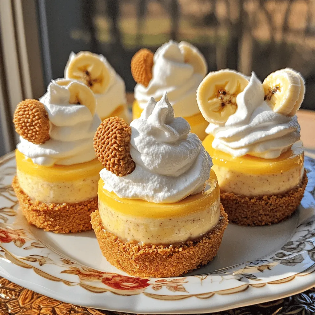 To make mini banana pudding cheesecakes, you need several key ingredients. The main ingredients include:
