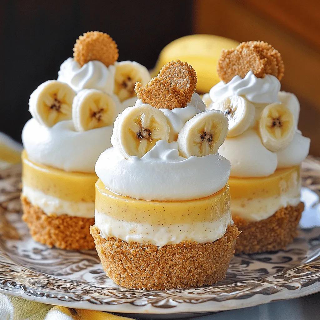 To make mini banana pudding cheesecakes, you need several key ingredients. The main ingredients include: