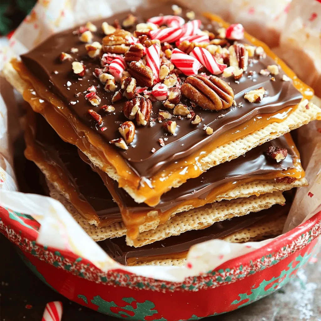 To make Christmas crack, you need a few key ingredients. Each one plays a special role in creating this sweet and salty treat.
