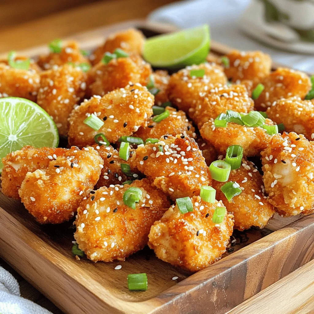 To make crispy bang bang chicken, you need a few key ingredients. First, you want <strong>boneless chicken thighs</strong>. They are juicy and cook well. Cut them into bite-sized pieces. You will also need <strong>buttermilk</strong> for marinating. This helps tenderize the chicken and adds flavor.” /></p>
</p>
<h2>What Tips Can Help You Achieve the Perfect Crispy Texture?</h2>
</p>
<p>To make chicken crispy, I focus on a few key tips. First, I always marinate the chicken in buttermilk. This step not only tenderizes the meat but also adds flavor. Soaking the chicken for at least one hour is best. For more flavor, you can soak it overnight.</p>
</p>
<p>Next, let’s talk about the coating. I mix flour and cornstarch together. The cornstarch helps create that crunchy chicken coating we all love. Adding spices like garlic powder and paprika enhances the taste. Make sure to shake off any extra flour. A thick layer can make the chicken soggy instead of crispy.</p>
</p>
<h3>What Techniques Ensure a Crunchy Finish?</h3>
</p>
<p>When you fry the chicken, use a deep skillet or a fryer filled with enough oil. I heat the oil to 350°F (175°C). This high temperature seals the coating quickly, creating a crunchy surface. Fry in small batches to avoid crowding the pan. If too many pieces are in the oil, the temperature drops. This can lead to soggy chicken.</p>
</p>
<h3>How Important Is Oil Temperature When Frying?</h3>
</p>
<p>Oil temperature is very important. If the oil is not hot enough, the chicken absorbs too much oil. This makes it greasy and soft. Use a thermometer to check the heat. If you don’t have one, drop a small piece of bread into the oil. If it sizzles and turns golden in about 60 seconds, the oil is ready.</p>
</p>
<h3>Can You Prepare Bang Bang Chicken in an Air Fryer?</h3>
</p>
<p>Yes, you can make Bang Bang Chicken in an air fryer! It’s a great option for a healthier meal. Preheat the air fryer to 400°F (204°C). Coat the chicken pieces as you would for frying. Place them in a single layer in the fryer basket. Cook for about 10 to 12 minutes, flipping halfway through. This method gives you a crispy finish with less oil.</p>
</p>
<p>For the full recipe, check the details to whip up this tasty treat!</p>
</p>
<h2>What Are Some Delicious Variations of Crispy Bang Bang Chicken?</h2>
</p>
<p>Crispy Bang Bang Chicken is a fun dish, but you can change it up! There are many bang bang chicken variations to explore. You can use different proteins for a unique twist.</p>
</p>
<h3>Can You Make Bang Bang Chicken with Different Proteins?</h3>
</p>
<p>Yes, you can! Try shrimp, tofu, or even pork. Each protein brings its own flavor. Shrimp cooks quickly and has a nice bite. Tofu absorbs the sauce well, making it tasty. Pork can add richness too. Just follow the same steps as the chicken, and enjoy!</p>
</p>
<h3>What Are Some Creative Ways to Serve Bang Bang Chicken?</h3>
</p>
<p>Serving ideas can make your dish even better! You can serve crispy bang bang chicken in lettuce wraps. This adds crunch and freshness. Another option is to serve it on a bed of rice or noodles. This makes a filling meal. You can also use it as a topping for a salad. Drizzle extra sauce on top for more flavor!</p>
</p>
<h3>Are There Vegetarian or Gluten-Free Options Available?</h3>
</p>
<p>Absolutely! For a vegetarian option, use cauliflower or tempeh. Both options will taste great with the bang bang sauce. For gluten-free choices, use gluten-free flour and cornstarch. You can find these at most grocery stores. They will help keep the crispy texture while being safe for gluten-free diets.</p>
</p>
<p>Explore these ideas and make your crispy bang bang chicken even more fun. For the full recipe, check it out to get started!</p>
</p>
<p><img decoding=