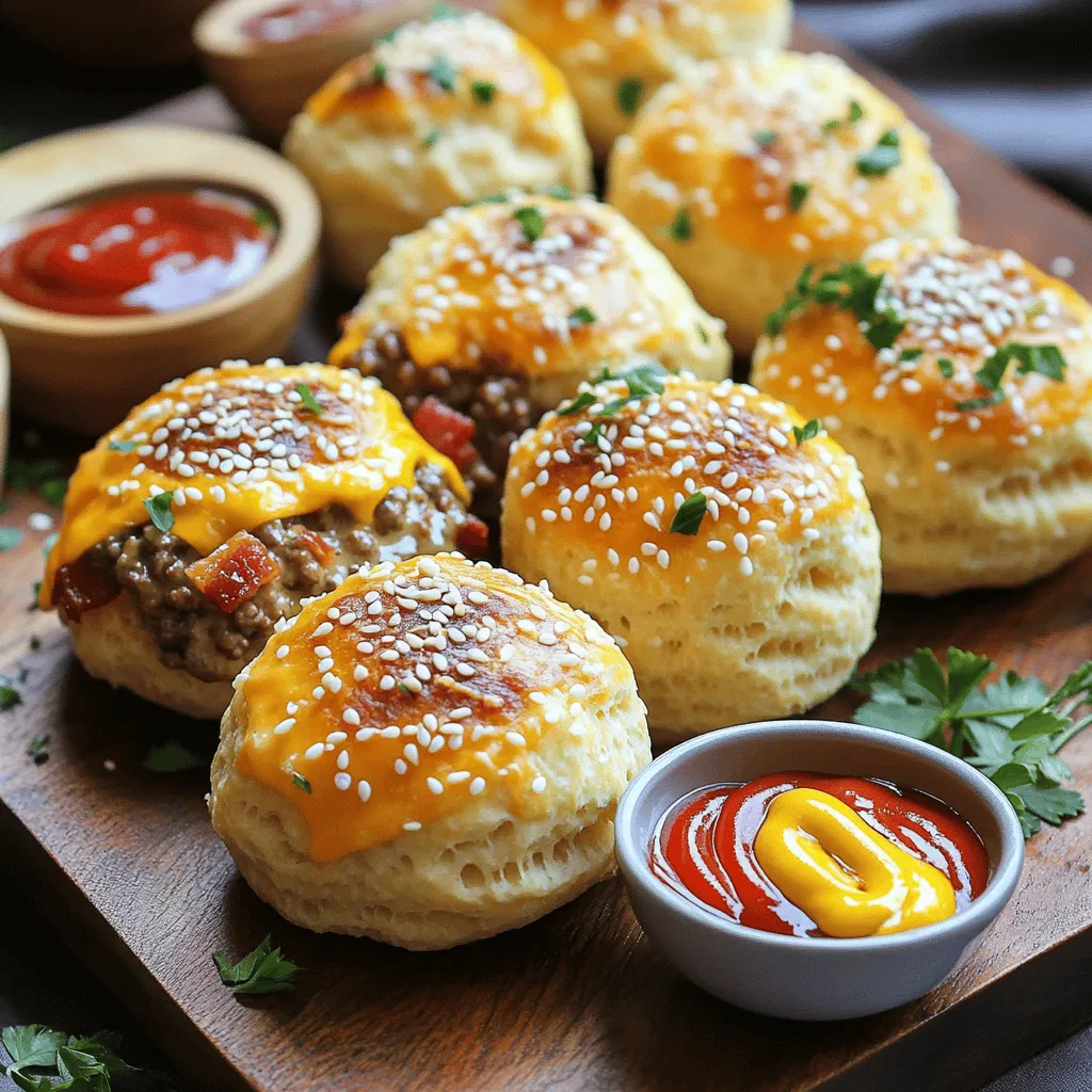 When making Beefy Bacon Cheeseburger Bombs, you need some tasty ingredients. Here’s a list that makes this dish a hit.