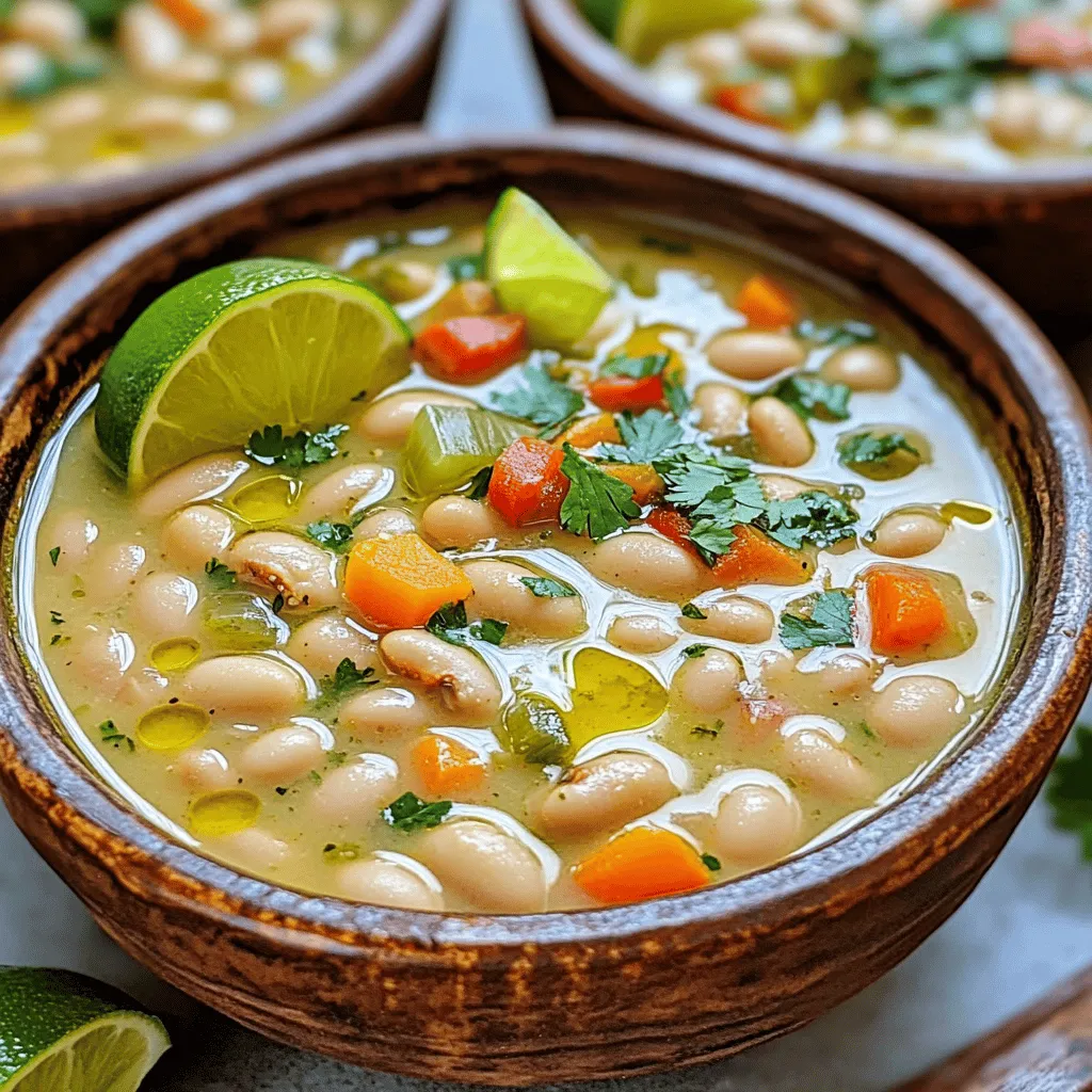 The Cuban white bean soup is hearty and full of flavor. You only need a few key ingredients to make it shine.