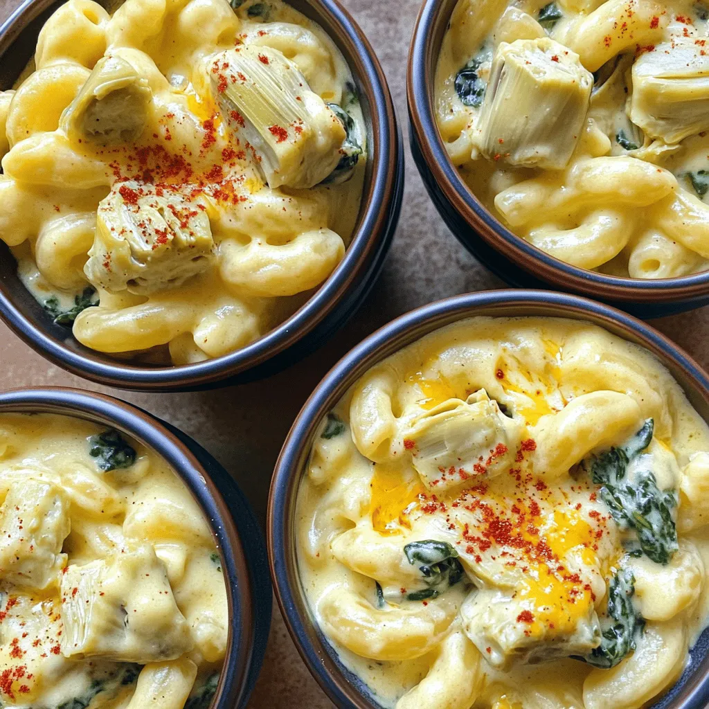 To make Instant Pot Mac and Cheese, you need a few key ingredients. Start with 8 ounces of elbow macaroni. This pasta cooks well and absorbs the cheese sauce nicely. Next, use 4 cups of vegetable broth. It adds great flavor and moisture.