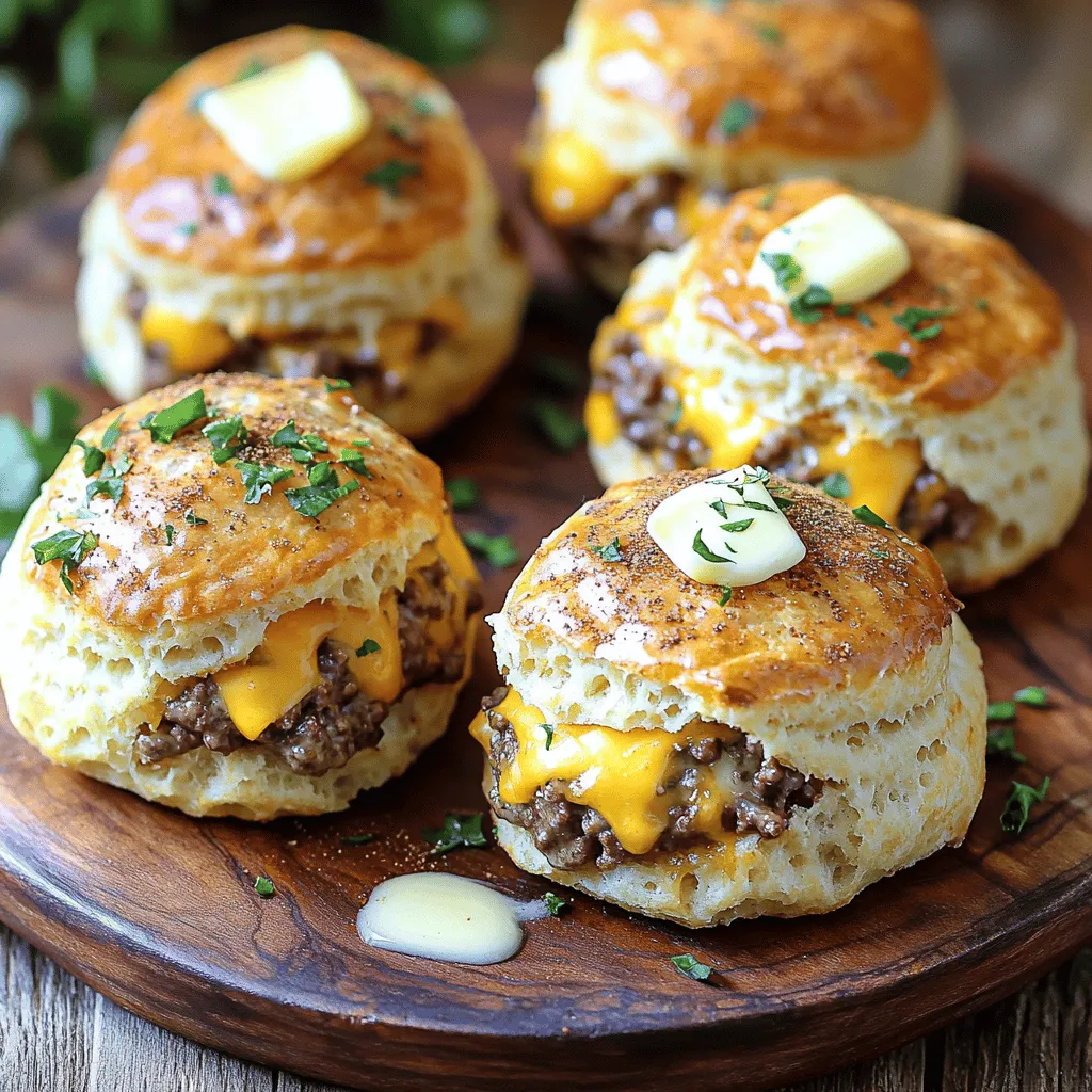 To make irresistible garlic parmesan cheeseburger bombs, you'll need some simple ingredients. Here's what you need: