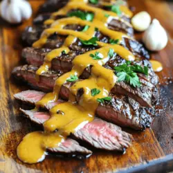 Cast Iron Bavette Steak with Bold Whiskey Cream Sauce