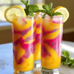 To make a great Mango Dragon Fruit Lemonade, you need fresh ingredients. Here’s what you need: