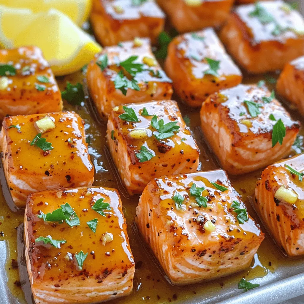 To make honey butter garlic glazed salmon bites, you need simple, fresh ingredients. The key elements include: