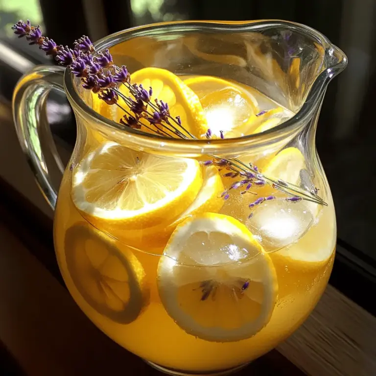 The main ingredients for sparkling lavender lemonade are simple yet delightful. You will need freshly squeezed lemon juice, honey or agave syrup, water, culinary lavender buds, and sparkling water. Each ingredient plays a key role in creating a balanced drink.