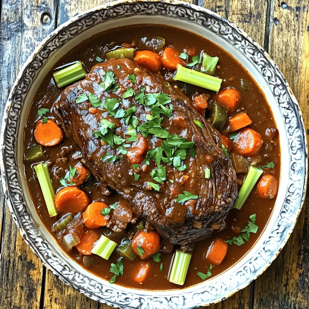 To make a great Italian pot roast, you need quality ingredients. Each one adds flavor and depth.