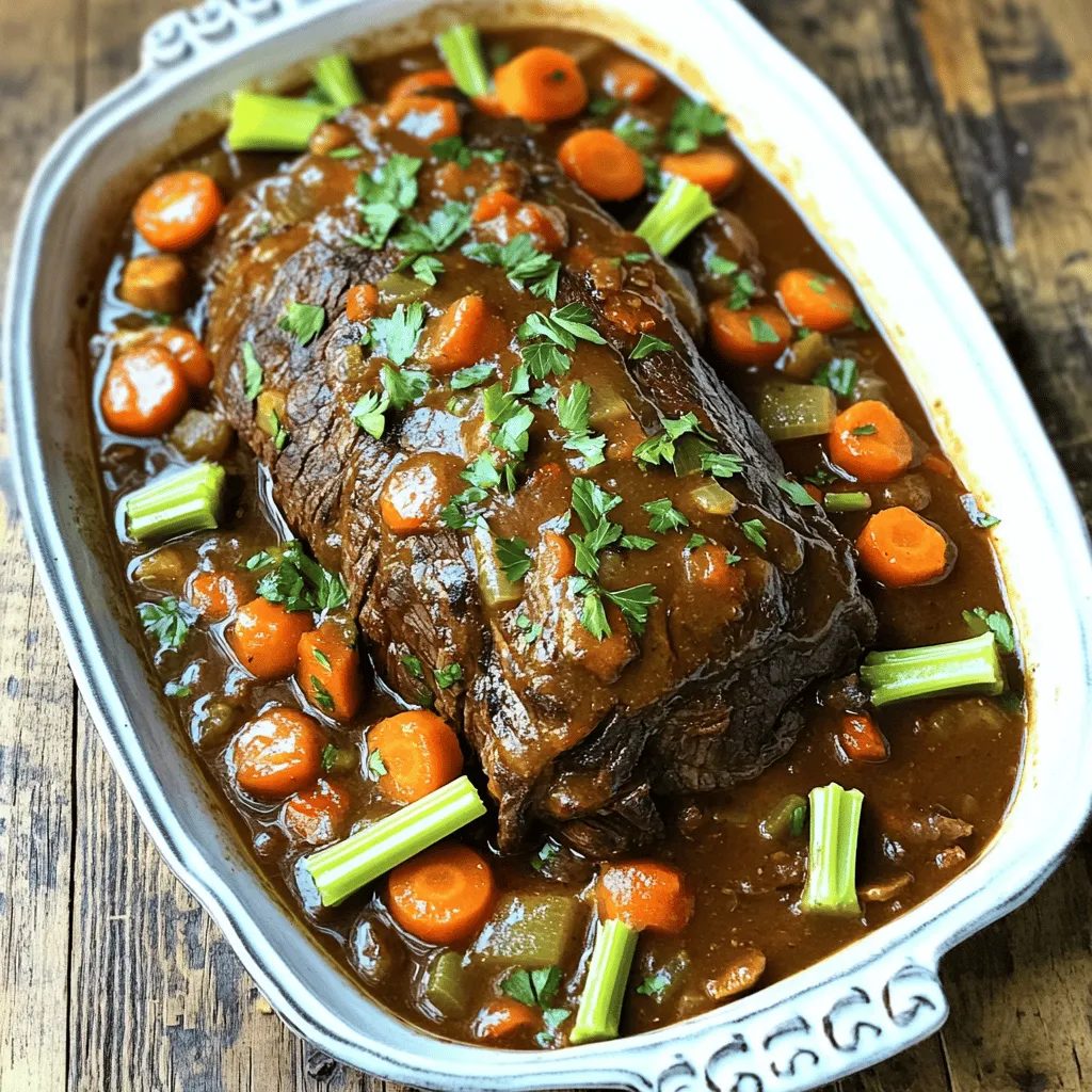 To make a great Italian pot roast, you need quality ingredients. Each one adds flavor and depth.