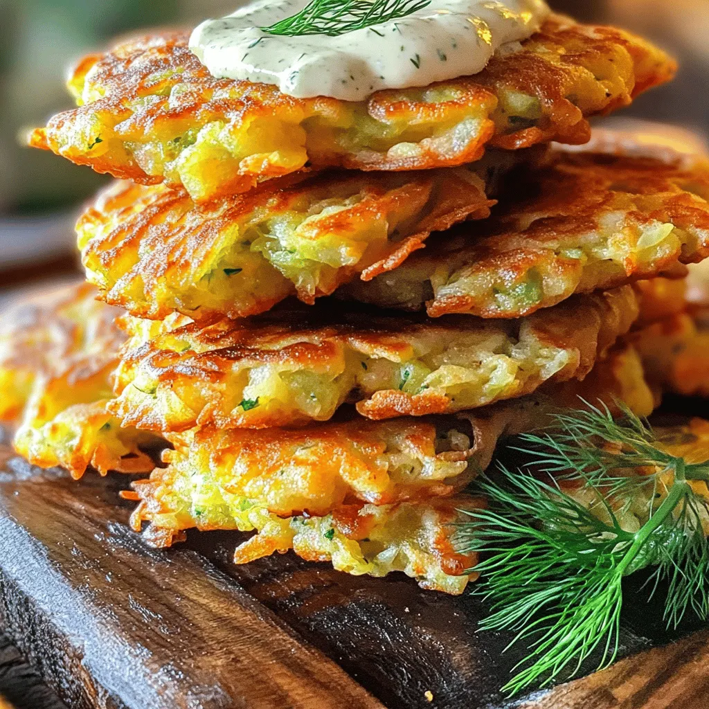 To make crispy St. Patrick's Day cabbage fritters with garlic sauce, you need fresh ingredients. The key ingredients for the fritters include: