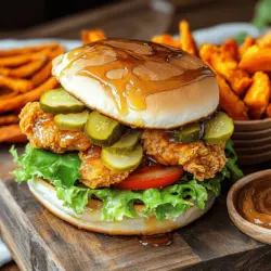 The sticky crispy kipburger shines with simple yet flavorful ingredients. You need juicy chicken thighs for the best taste. Chicken thighs stay moist and tender, making them perfect for this dish.