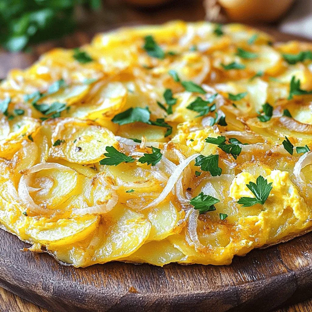 The classic Tortilla Espanola, or Spanish omelette, needs just a few key ingredients. You start with potatoes, eggs, and often onions. Each ingredient brings its own charm to this dish.
