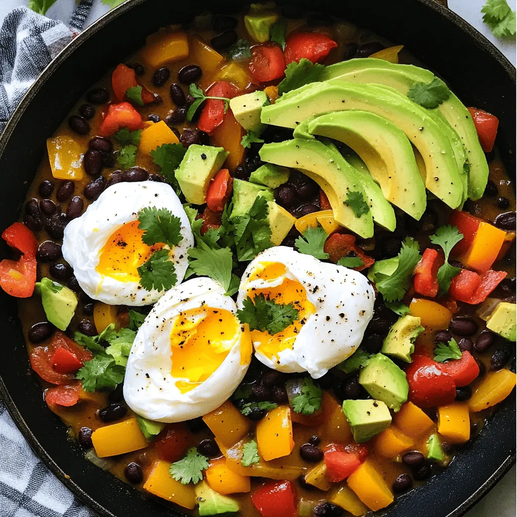 To make a great breakfast chili, you need simple, fresh ingredients. Start with black beans and diced tomatoes from a can. These give your chili a hearty base. Next, add a bell pepper; red or yellow works well. Diced onion and minced garlic bring a punch of flavor. Cumin, smoked paprika, and chili powder add warmth and depth. These spices make your dish exciting. You can find them in any spice aisle.