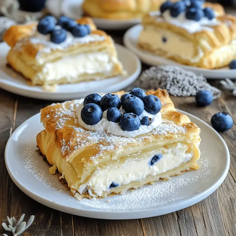 For this tasty dessert, you need a few key items. First, grab two cans of refrigerated crescent roll dough. This dough gives the dish a flaky and soft base. You will also need 16 oz of softened cream cheese for that rich filling. Sweeten it up with 1/2 cup of granulated sugar and 1/4 cup of powdered sugar.