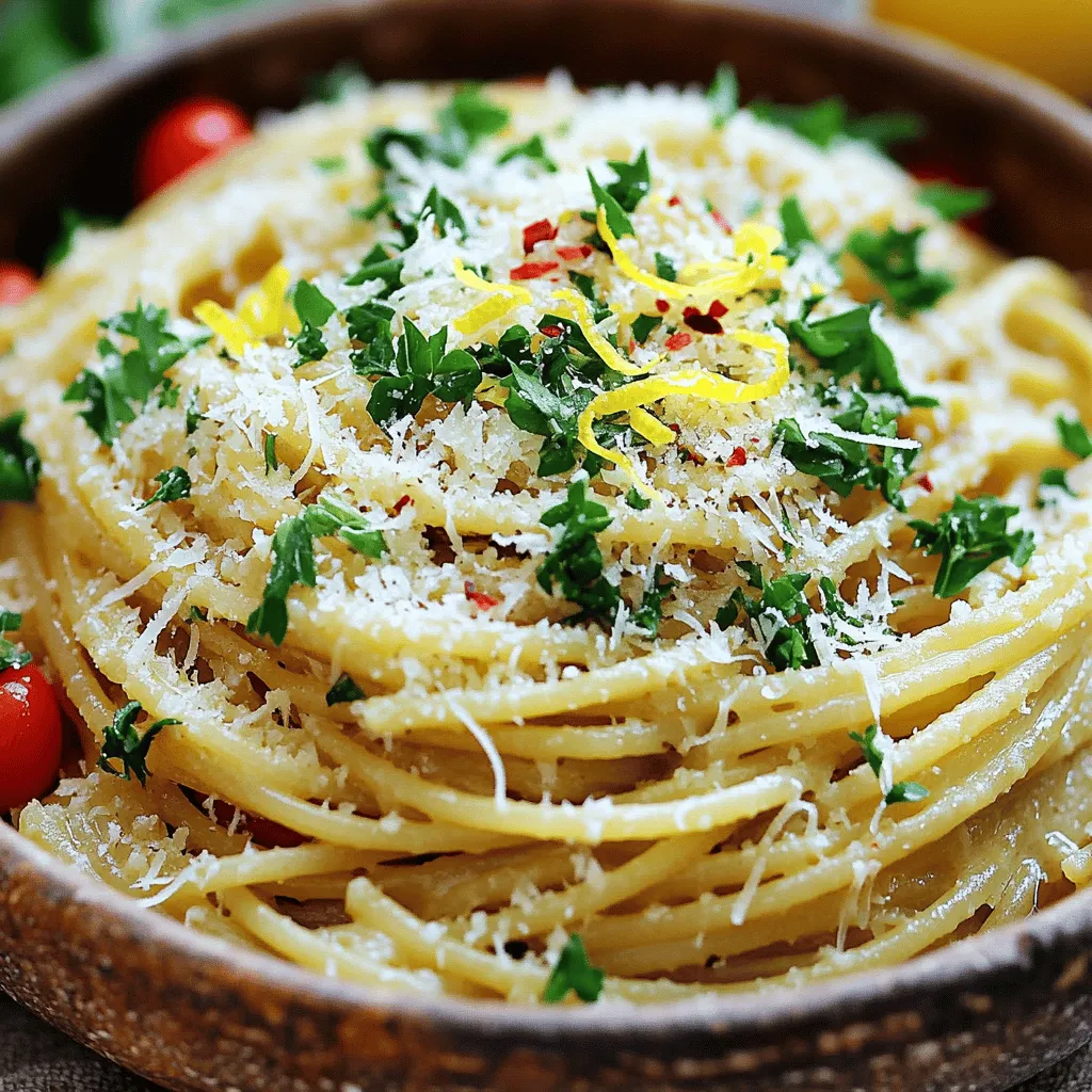To make a great garlic butter pasta recipe, you need fresh and simple ingredients. The main star is the pasta. I love using spaghetti, but you can choose any type you like. The texture of the pasta can change how the sauce clings. Thicker pasta holds more sauce, while thinner pasta gives a lighter feel to the dish.