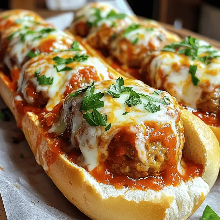 To make a great meatball sub, you need key ingredients. The main item is ground meat. I like using a mix of ground beef and pork. This mix gives the meatballs a juicy flavor.