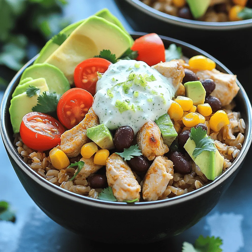 To make a great burrito bowl, start with the right ingredients. For a basic chicken burrito bowl, you need cooked brown rice, diced chicken breast, and olive oil. Spice it up with cumin, smoked paprika, and garlic powder. Don't forget salt and pepper to taste.