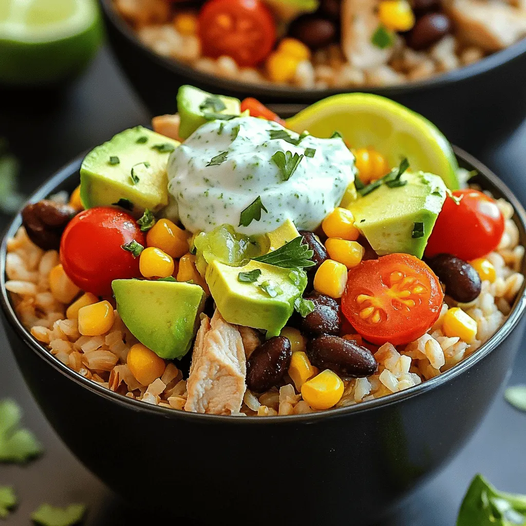 To make a great burrito bowl, start with the right ingredients. For a basic chicken burrito bowl, you need cooked brown rice, diced chicken breast, and olive oil. Spice it up with cumin, smoked paprika, and garlic powder. Don't forget salt and pepper to taste.