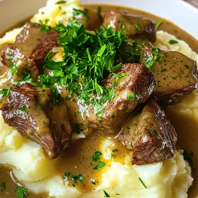 When making beef tips, the cut of meat is key. You want cuts that are tender and full of flavor.