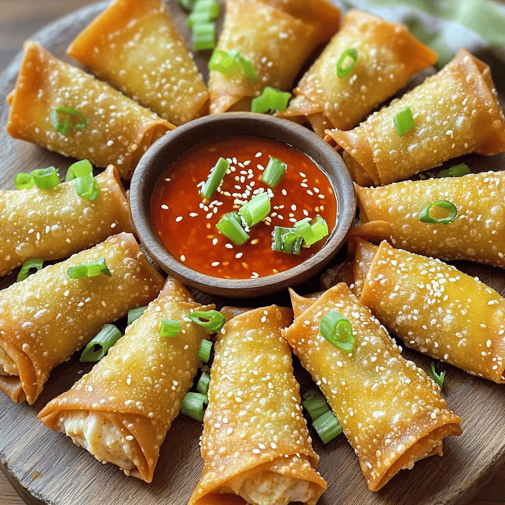 Crab Rangoon egg rolls are a fun twist on two classic dishes. They combine the crispy delight of an egg roll with the creamy, savory filling of crab Rangoon. This dish brings together the best of both worlds. The crab rangoon flavor profile is rich and tangy, thanks to the cream cheese and crab meat. You will love how these flavors blend in a crispy shell.