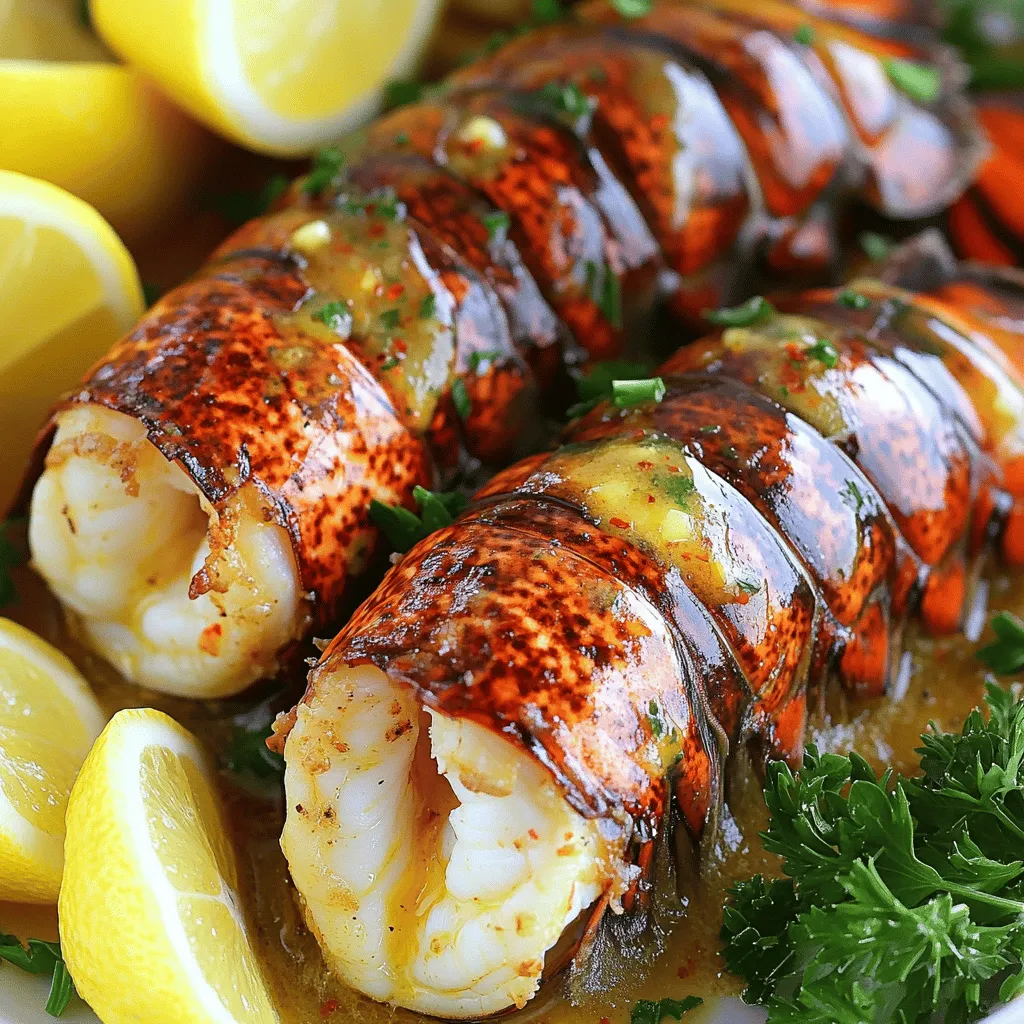 When making garlic butter lobster tail, you need fresh, quality ingredients. The main star is the lobster tail, of course. Look for four thawed lobster tails for this recipe. These should be firm and smell briny, like the ocean.