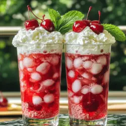 To make cherry italian cream sodas, you need a few simple ingredients. Start with 1/2 cup of cherry syrup. You can use store-bought or make your own. Next, grab 1 cup of sparkling water or club soda. This will add the fizz.