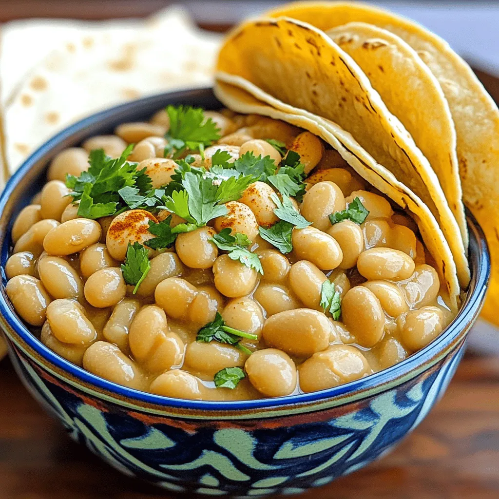 To make delicious pinto beans, you need simple ingredients. The main one is dried pinto beans. You will need two cups to start. Next, gather six cups of water to cook the beans. A small onion adds great flavor. Chop it finely so it mixes well. Three cloves of garlic bring a nice touch. Mince them to enhance their taste.