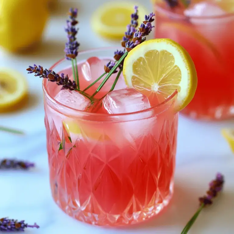 To make pink lavender lemonade, start with the right ingredients. You will need:
