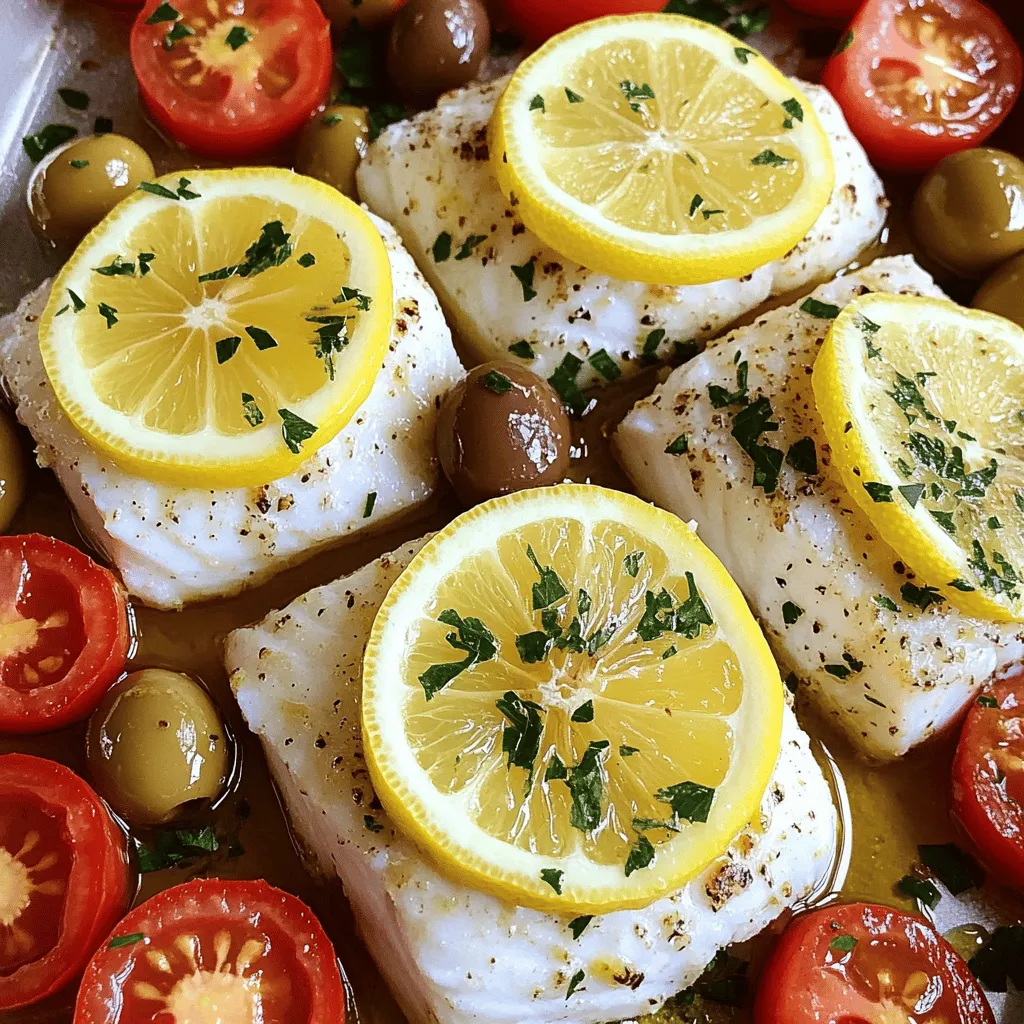 To make Mediterranean baked fish, you need a few key ingredients. First, choose your fish. White fish like cod or sea bass works best. They cook evenly and taste great.