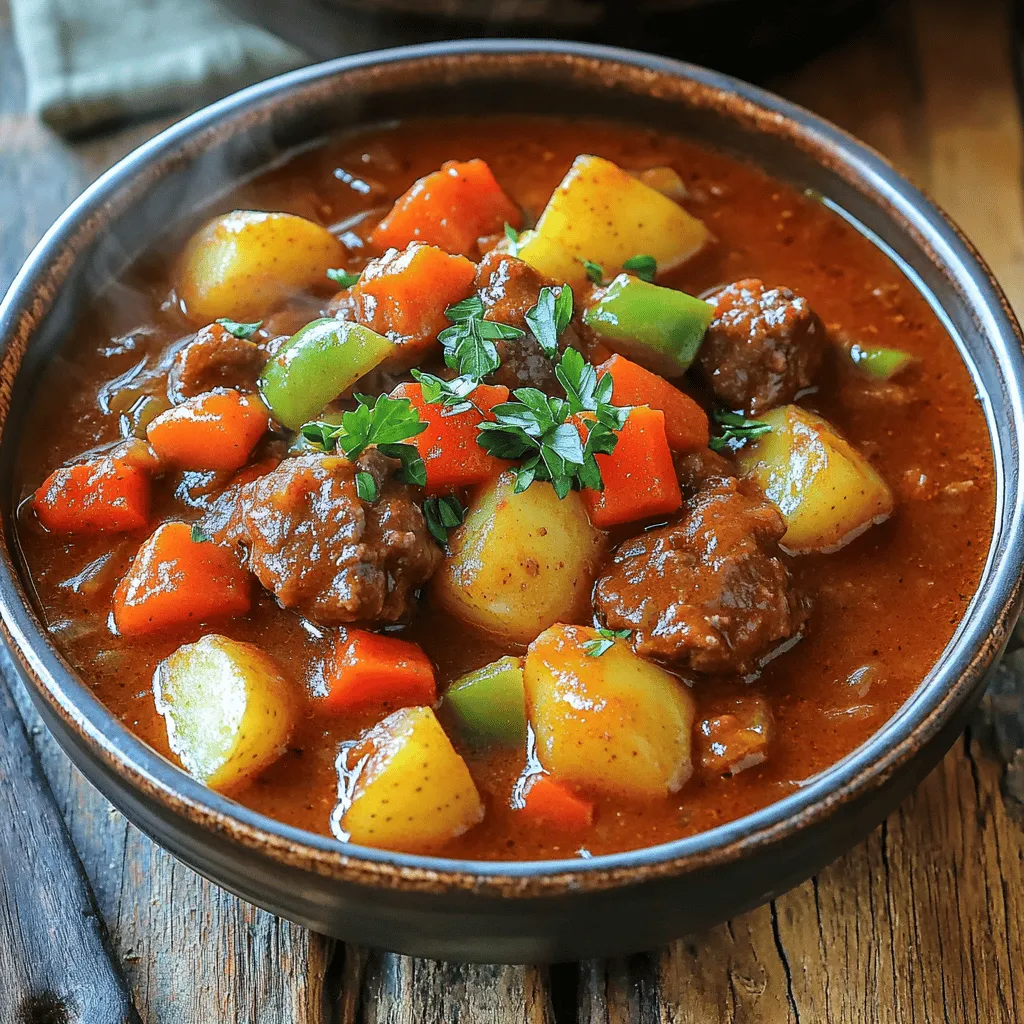 Goulash has a rich history that connects to both Hungary and Germany. It first came from Hungary in the 9th century. The dish was made by herdsmen using simple ingredients. They cooked meat with spices, often in a pot over an open fire. This dish traveled with soldiers and traders, and it found its way to Germany.
