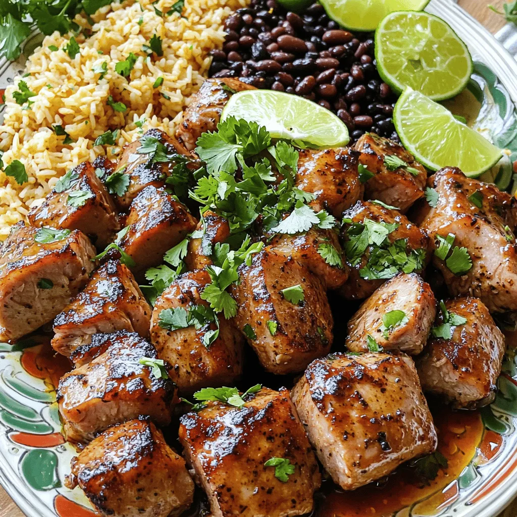 The Cuban Mojo Pork Recipe needs fresh and vibrant ingredients. The mojo sauce is the heart of the dish. It blends citrus and herbs to create a zesty marinade.