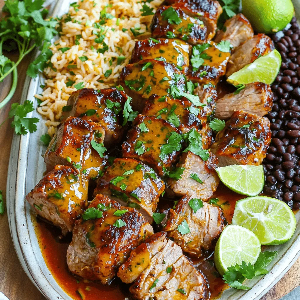 The Cuban Mojo Pork Recipe needs fresh and vibrant ingredients. The mojo sauce is the heart of the dish. It blends citrus and herbs to create a zesty marinade.