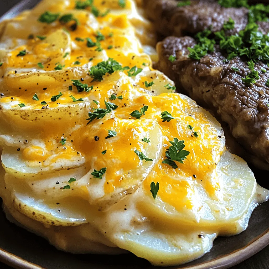 To make delicious scalloped potatoes and savory beef cutlets, you need specific ingredients. First, let’s talk about scalloped potatoes.