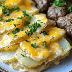 To make delicious scalloped potatoes and savory beef cutlets, you need specific ingredients. First, let’s talk about scalloped potatoes.