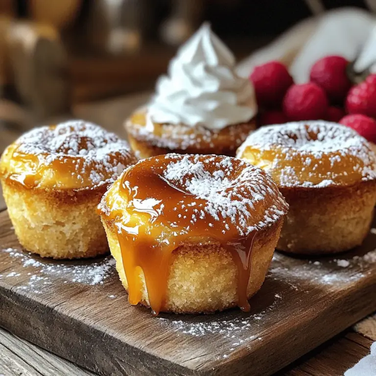 Caramel flan muffins are a fun twist on two classic desserts. They mix the rich flavors of flan with the soft texture of muffins. These treats have a creamy, sweet filling and a delightful caramel topping.