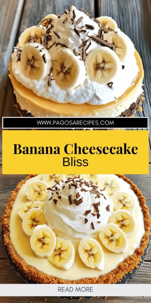 Indulge in the creamy delight of banana cheesecake with this easy and delicious recipe! Discover how ripe bananas enhance the flavor, the perfect mix for a smooth texture, and creative variations to impress your guests. Whether you're making a classic baked version or a no-bake alternative, this banana cheesecake will become your go-to dessert. Click through to explore the full recipe and take your dessert game to the next level!