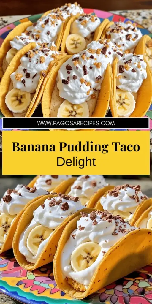 Indulge your sweet tooth with the latest dessert sensation: Banana Pudding Tacos! These delightful treats combine creamy banana pudding with a crunchy taco shell for a fun twist. Discover easy steps to create these irresistible sweet treats, plus creative variations to wow your guests. Perfect for parties or anytime you crave something unique. Click through to explore the full recipe and impress your friends with this playful dessert idea!
