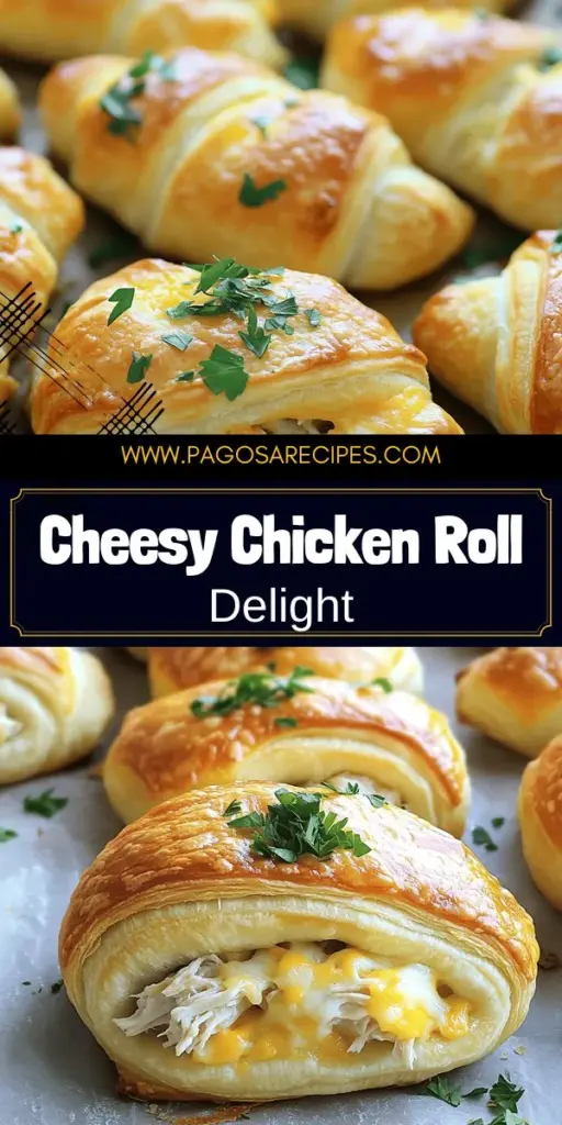 Impress your family with Cheesy Chicken Crescent Rolls, the perfect dinner solution! These soft, flaky rolls are filled with tender chicken and gooey cheese, making for a delightful meal everyone will love. Discover the easy steps to create these delicious rolls at home, plus tips for variations and serving suggestions. Don't miss out on this tasty recipe—click through to explore how to make your own Cheesy Chicken Crescent Rolls today!