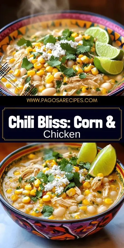Experience a flavor explosion with Mexican Street Corn White Chicken Chili! This comforting dish blends sweet corn, tender chicken, and creamy broth for a delightful meal the whole family will love. Perfect for gatherings or cozy nights in, this recipe is simple and quick to prepare. Discover essential ingredients, preparation steps, and delicious toppings that will elevate your chili game. Click through for the full recipe and transform your dinner tonight!