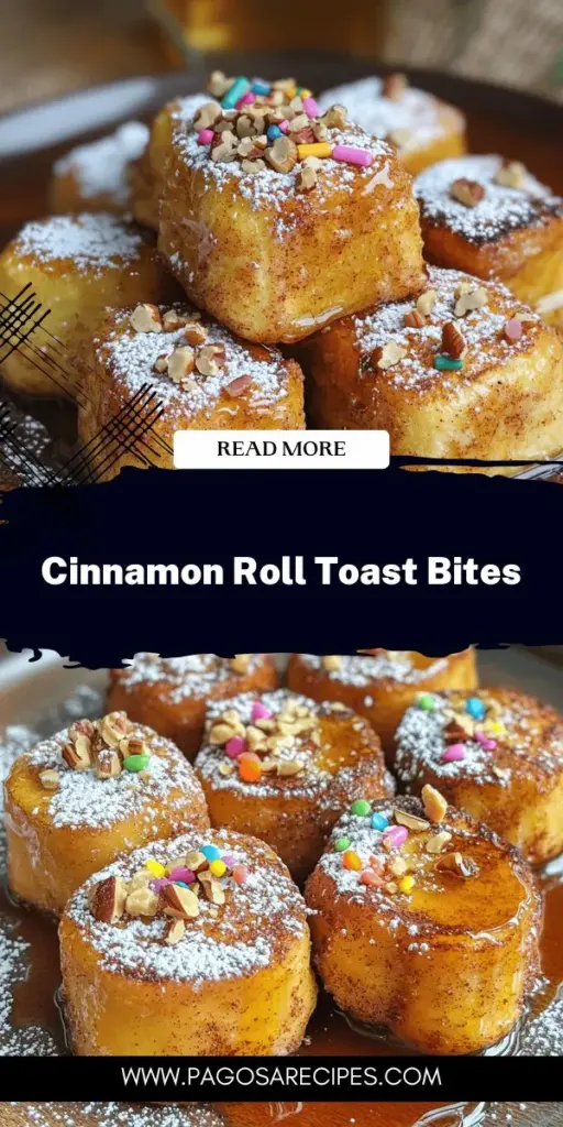 Indulge in the ultimate breakfast treat with Cinnamon Roll French Toast Bites! This quick and tasty delight combines the flavors of cinnamon rolls and French toast into bite-sized snacks perfect for any occasion. With simple ingredients and easy-to-follow steps, you'll impress your family or guests in no time. Explore creative variations and serving ideas to make them even more special. Click to dive into this delightful recipe and satisfy your sweet cravings today!