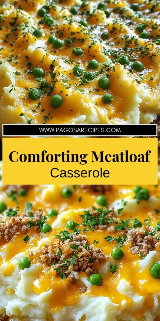 Discover the ultimate comfort food with this Mashed Potato Meatloaf Casserole, a savory family dish that's perfect for any gathering or weeknight dinner. This easy recipe combines hearty ground beef, creamy mashed potatoes, and melted cheese, making it a crowd favorite. Uncover essential tips, variations, and tricks to customize this dish to your family's taste. Click through to explore the full recipe and bring warmth to your dinner table!