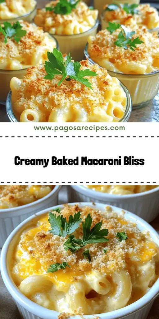 Indulge in the ultimate comfort food with this easy baked macaroni and cheese recipe! It’s creamy, cheesy, and perfect for gatherings or cozy nights in. Discover how to create a luscious cheese sauce, choose the best cheeses, and add delicious twists like bacon or veggies. Whether you're a beginner or a mac and cheese lover, this guide has everything you need to impress. Click to explore the full recipe and unleash your cheesy delight today!