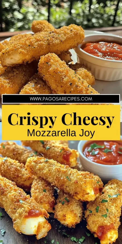 Indulge in the ultimate snack with these homemade mozzarella sticks that delight with flavor and crunch! Discover the essential ingredients, foolproof cooking methods, and tasty variations to please everyone. From frying to baking, you'll find the perfect way to enjoy this cheesy treat. Ready to impress your friends and family? Click through to explore the full recipe and start making your delicious mozzarella sticks today!