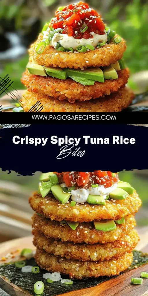 Craving sushi? Try making Spicy Tuna Crispy Rice, a simple and flavorful treat that's sure to impress! This delicious dish features crunchy rice and zesty tuna, perfectly combined for a delightful bite. Follow our step-by-step guide to master the art of sushi rice and create your own spicy tuna topping. With fresh ingredients and easy techniques, you'll be cooking like a pro in no time. Click to explore the full recipe and start your culinary adventure!