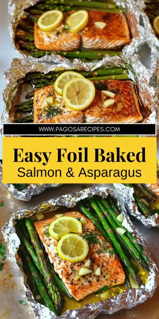 Elevate your dinner with this fresh and tasty baked salmon in foil with asparagus! This easy recipe features flaky salmon, crisp asparagus, and simple seasonings that create a delightful meal in minutes. Discover essential tips on selecting the best salmon cuts, cooking times, and flavorful variations. Perfect for impressing family or guests. Don’t wait—click through to explore the full recipe and transform your weeknight dinners into something special!
