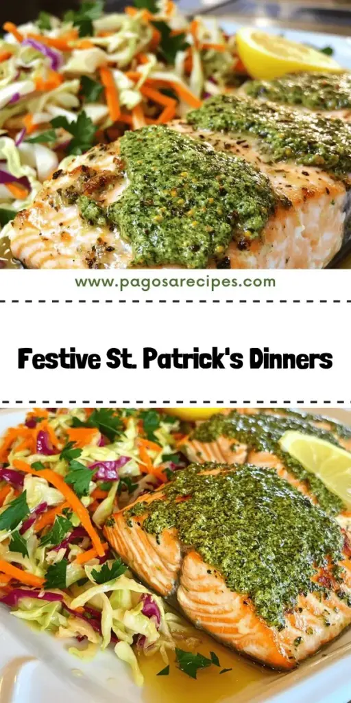 Celebrate St. Patrick's Day with delicious and simple dinner ideas that everyone will love! Discover easy-to-make Irish recipes like comforting shepherd's pie, hearty Irish stew, and vibrant Emerald Isle Herb-Crusted Salmon with Cabbage Slaw. These meals not only bring festive flair to your table but are also packed with flavor. Click through to explore these mouthwatering recipes and make your celebration unforgettable!