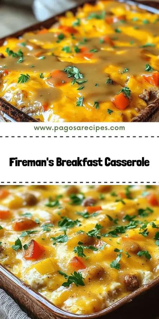 Start your day with a bang by making the Fireman's Overnight Breakfast Casserole with Country Gravy! This scrumptious, hearty dish blends eggs, cheese, and savory sausage, perfect for busy mornings or feeding a crowd. With easy prep the night before, you'll delight in a warm, comforting meal in the morning. Ready to impress your family or guests? Click through for the full recipe and tips to make it unforgettable!